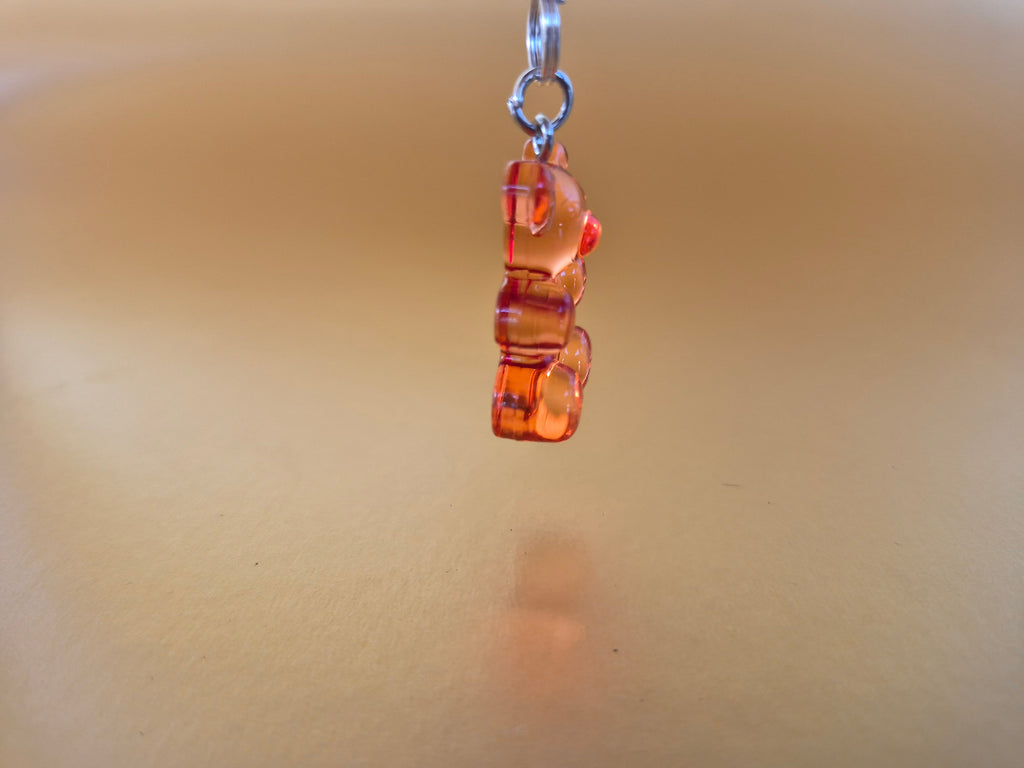Red gummy bear collar charm