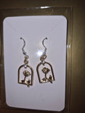 Beauty and the beast inspired earrings