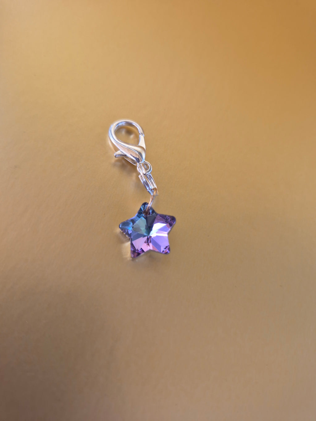 Crystal star collar charm