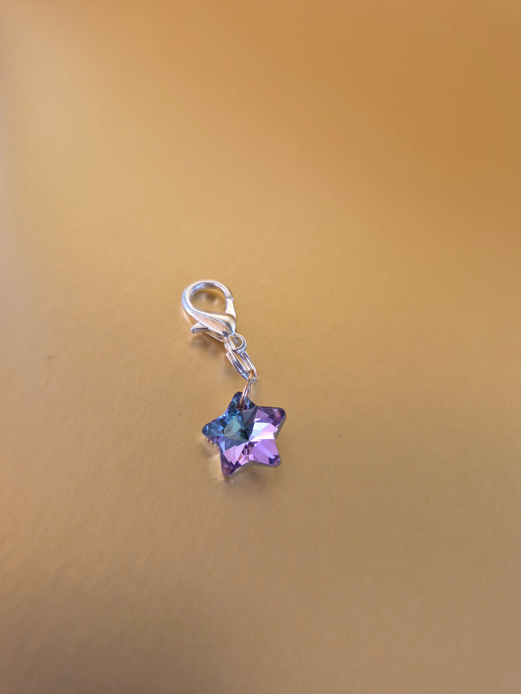 Crystal star collar charm