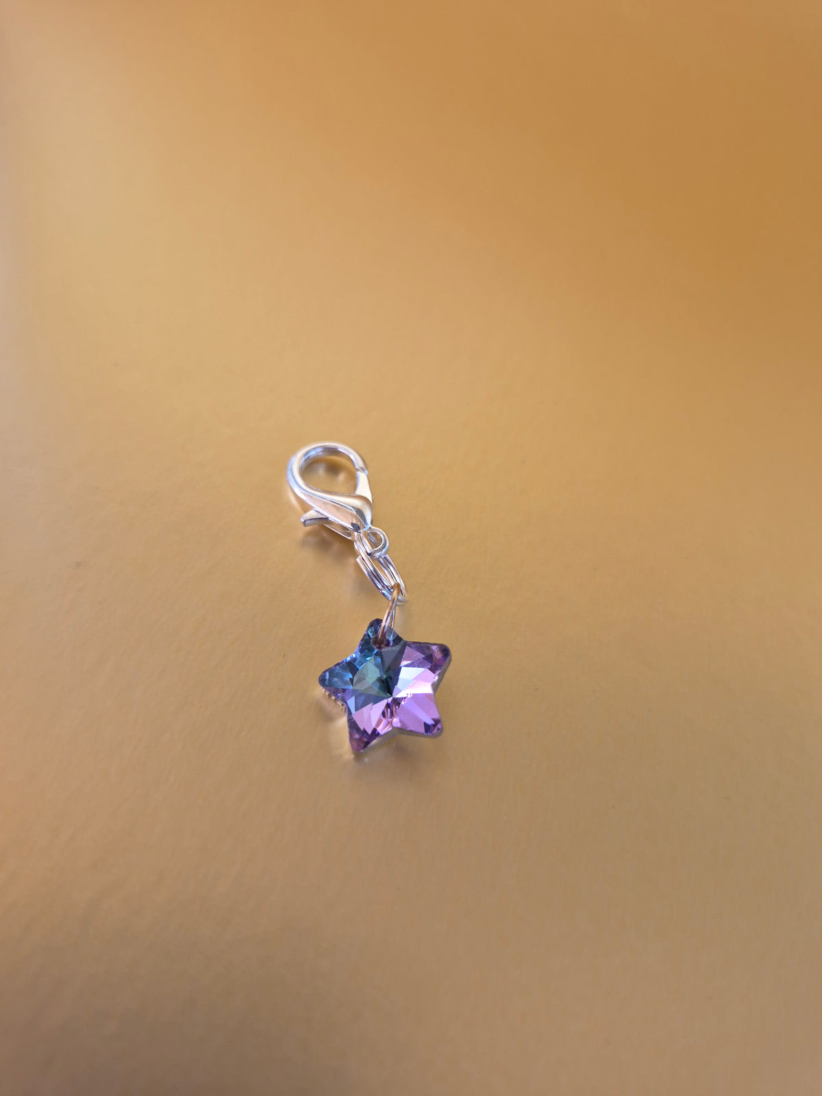 Crystal star collar charm