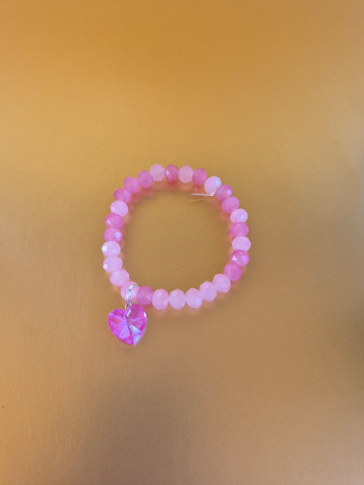 Pink crystal heart set for young owner and puppy