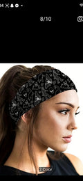 Cryptic headband b&w