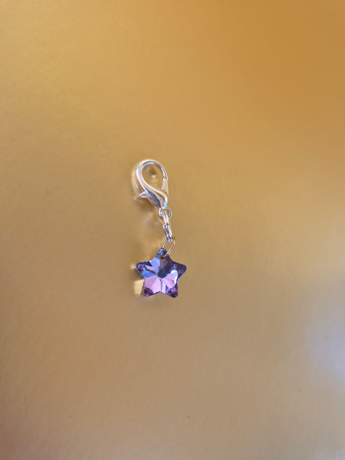 Crystal star collar charm